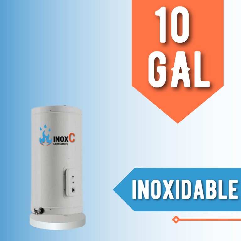 CALENTADOR DE AGUA ELÉCTRICO TIPO ACUMULACIÓN EN ACERO INOXIDABLE 10