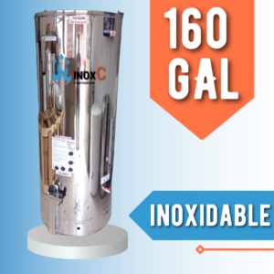 CALENTADOR DE AGUA A GAS TIPO ACUMULACIÓN EN ACERO INOXIDABLE - 160 GALONES