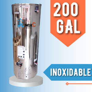 CALENTADOR DE AGUA A GAS TIPO ACUMULACIÓN EN ACERO INOXIDABLE - 200 GALONES