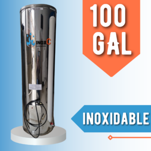 CALENTADOR DE AGUA ELÉCTRICO TIPO ACUMULACIÓN EN ACERO INOXIDABLE - 100 GALONES
