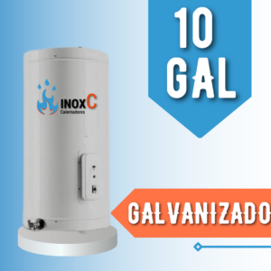 CALENTADOR DE AGUA ELÉCTRICO TIPO ACUMULACIÓN EN ACERO GALVANIZADO - 10 GALONES