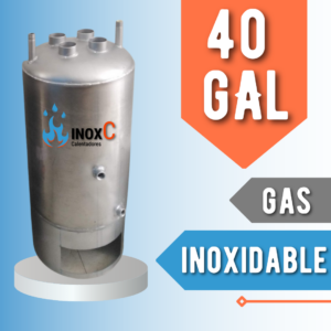 CAPSULA O TANQUE EN ACERO INOXIDABLE PARA CALENTADOR A GAS - 40 GL